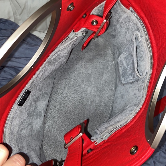 Unique Nwot Cover B Unique Leather Crossbody Bag Germany - red - Picture 9 of 11